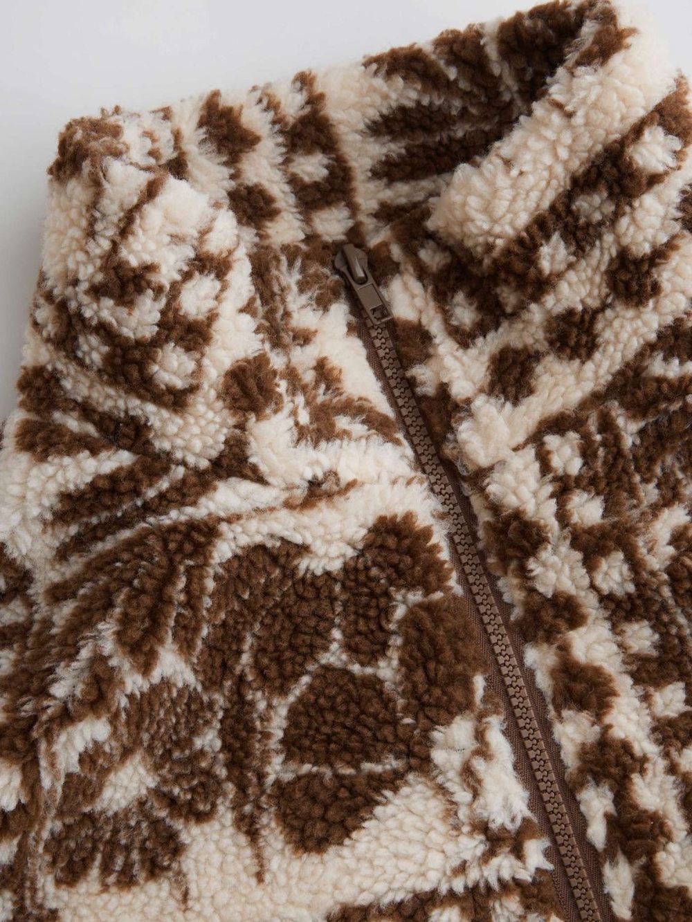 Cider PRINTED FLEECE ZIP FRONT JACKET CURVE & PLUS ZZ1 MSRP $63 - Picture 5 of 8